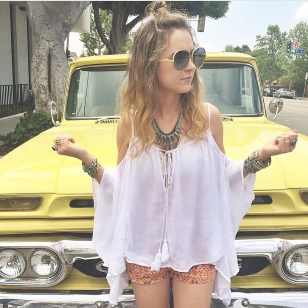 LF off the shoulder top