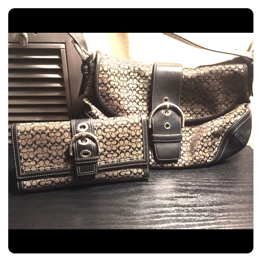 Matching Coach Purse and Wallet **USED**
