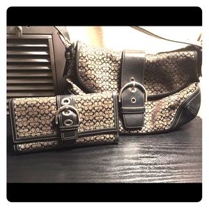 Matching Coach Purse and Wallet **USED**
