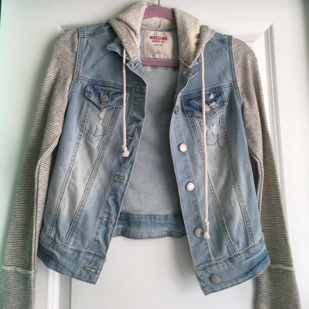 Mossimo half sweat half jean Jacket