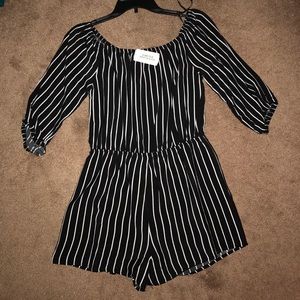 Forever 21 black and white romper