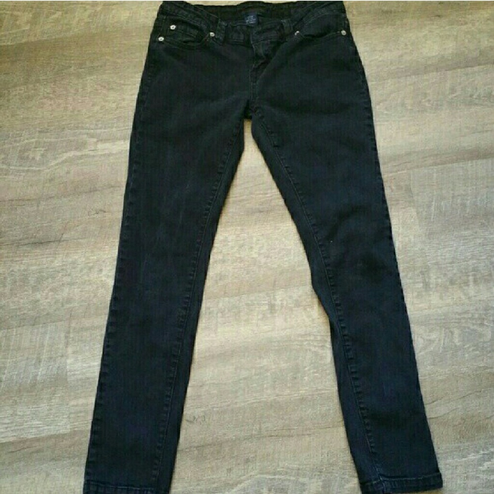 Blue asphalt skinny jeans