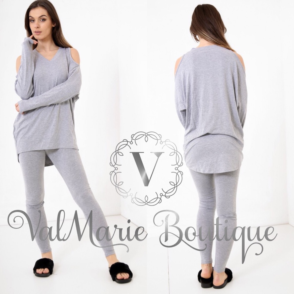 🆕Modal Comfy Cold Shoulder Lounge Set - Picture 2 of 2