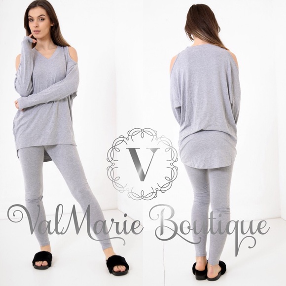 🆕Modal Comfy Cold Shoulder Lounge Set - Picture 2 of 2