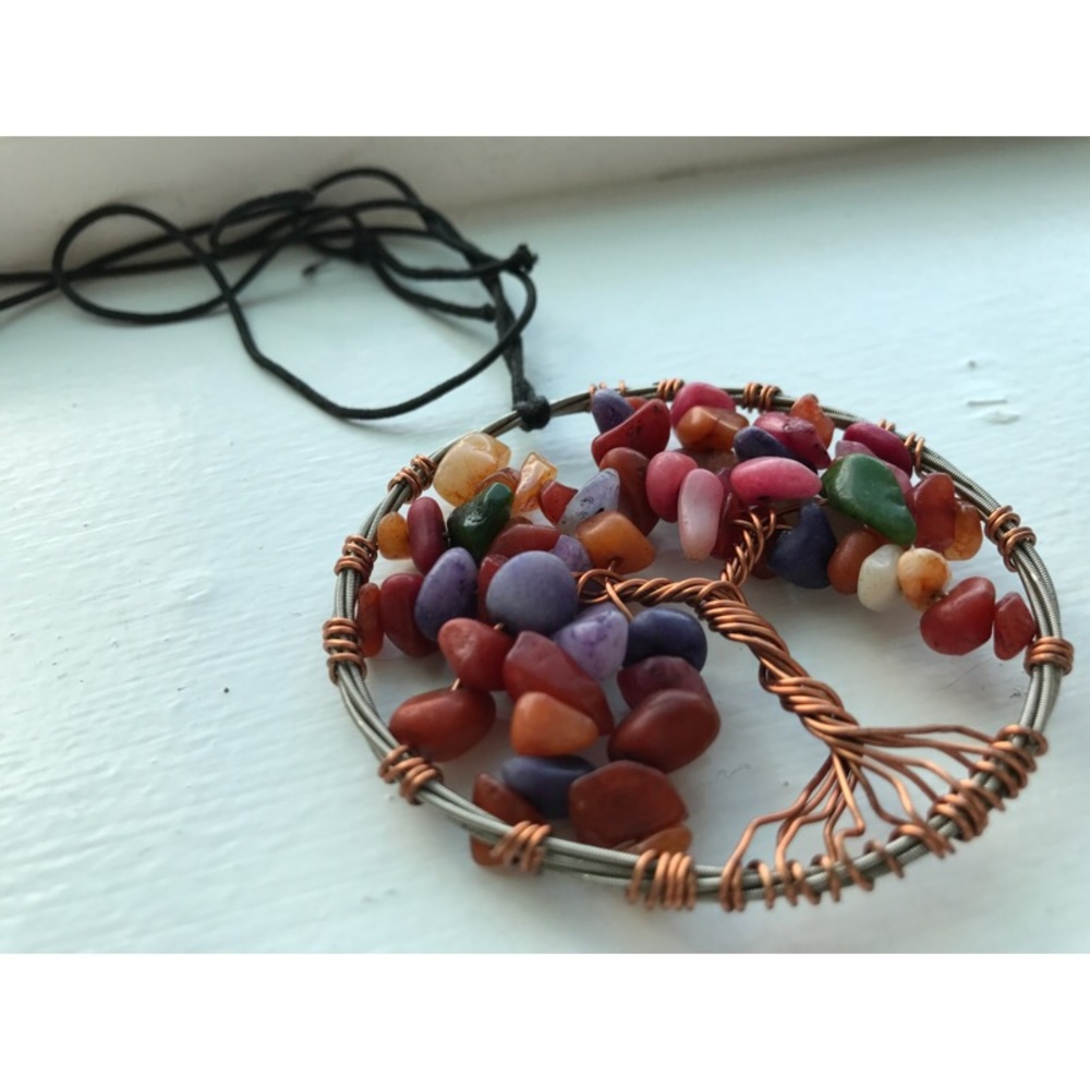 Irie string tree of life necklace