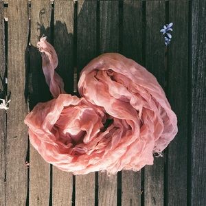 pastel pink scarf