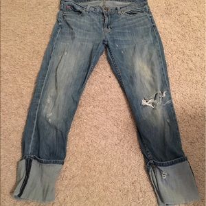 Hudson boot cut jeans with cuff