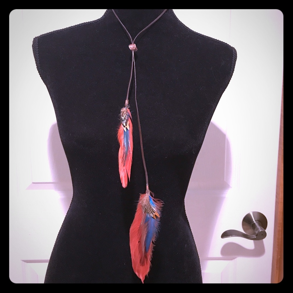 Handmade Feather Necklace/Earrings