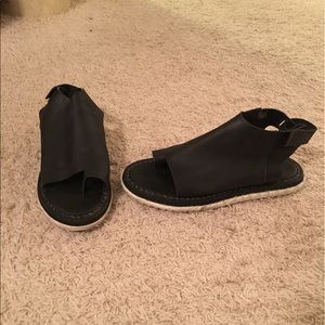Free People Black Sandals