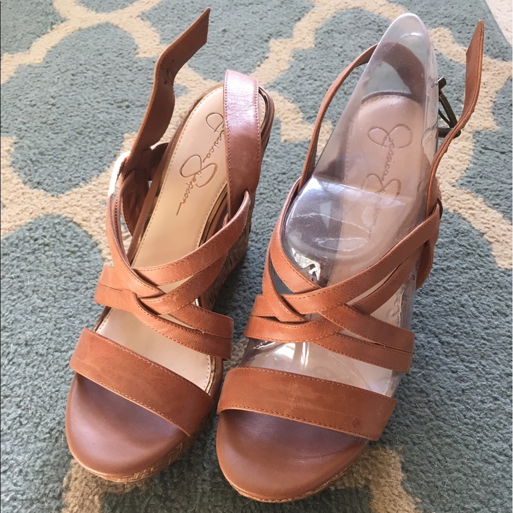 Jessica Simpson Brown Wedges