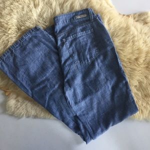 Level 99 Wide Leg Chambray Newport Jean Trouser