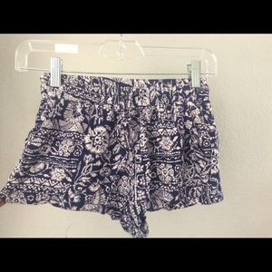 Blue and white shorts