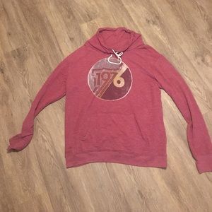 Over sized scoop neck sweatshirt