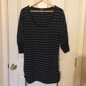 Torrid black and white stripes tunic