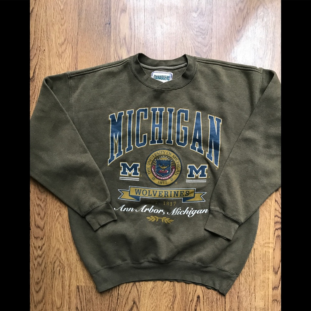 Vtg Danaggers University of Michigan Sweatshirt