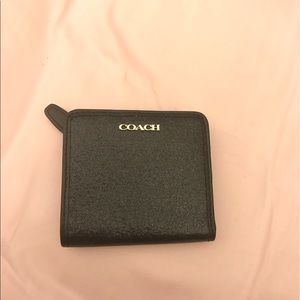 Coach black sparkle wallet