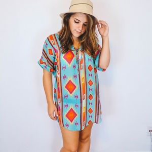 Emmelee Cover Up Patterned Polyester