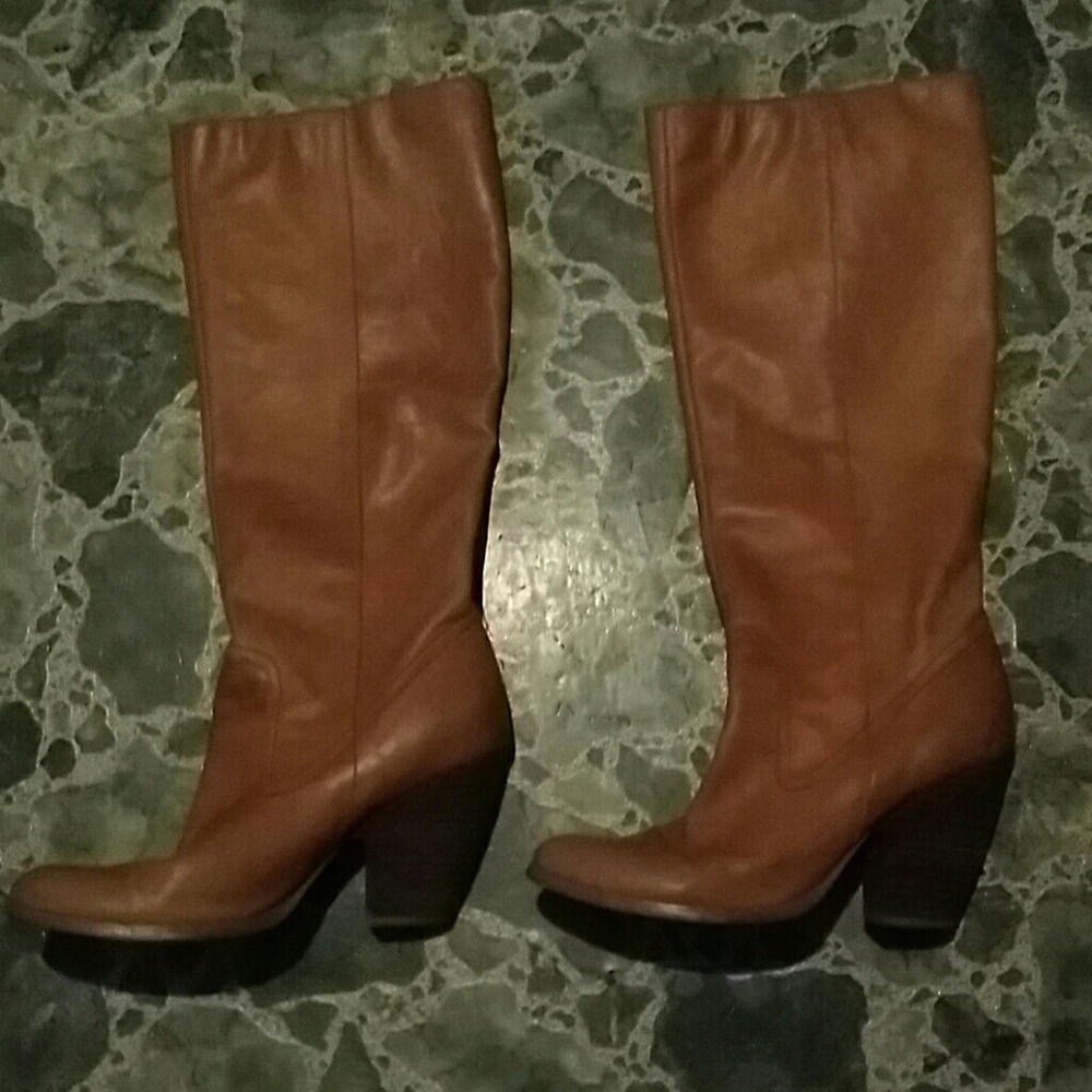 Nine West calf length leather boots, normal wear