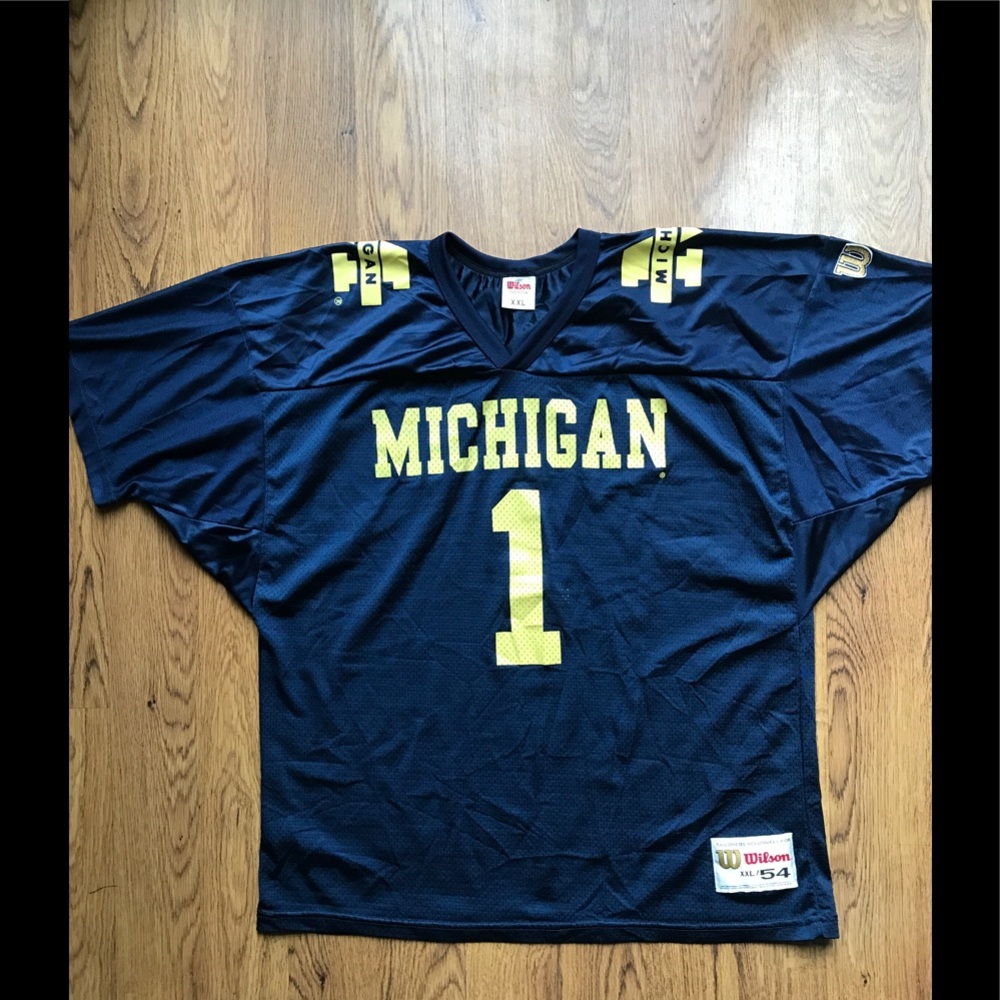 Vtg Wilson University of Michigan football Jersey