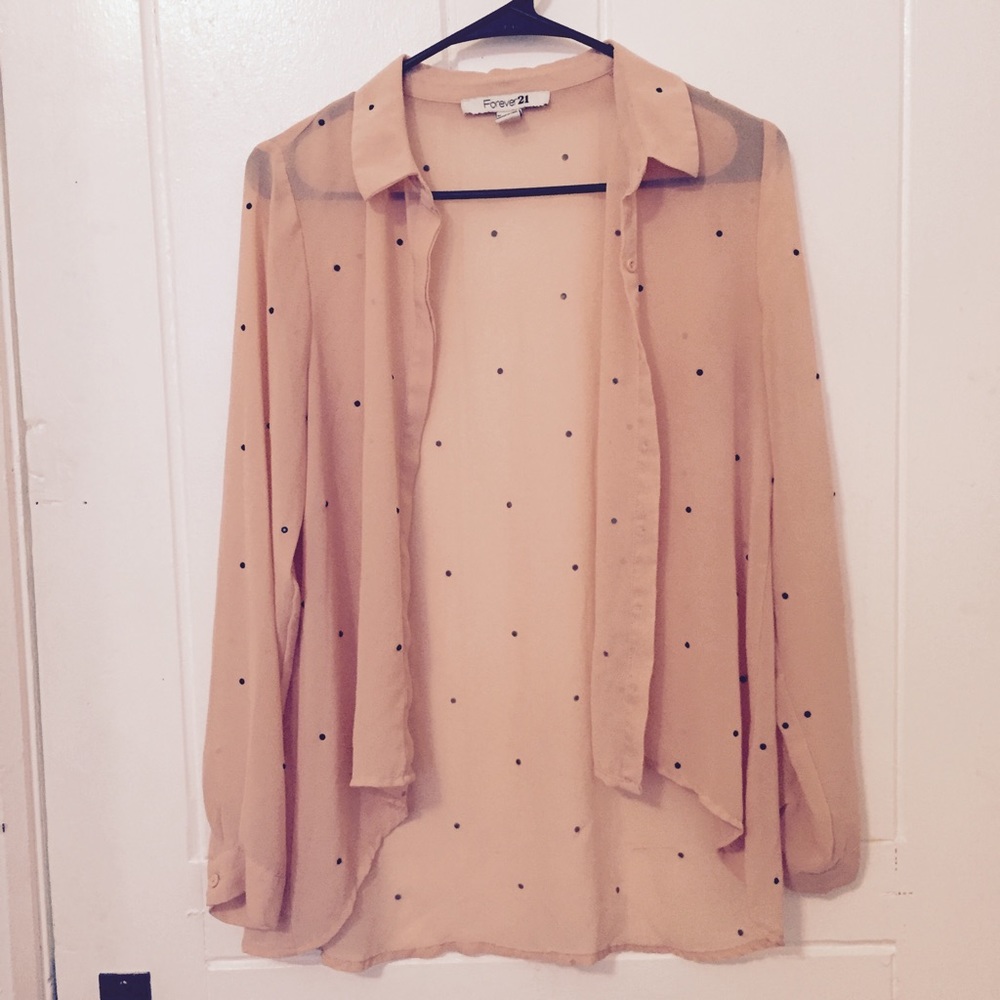 Polka Dot Button Up
