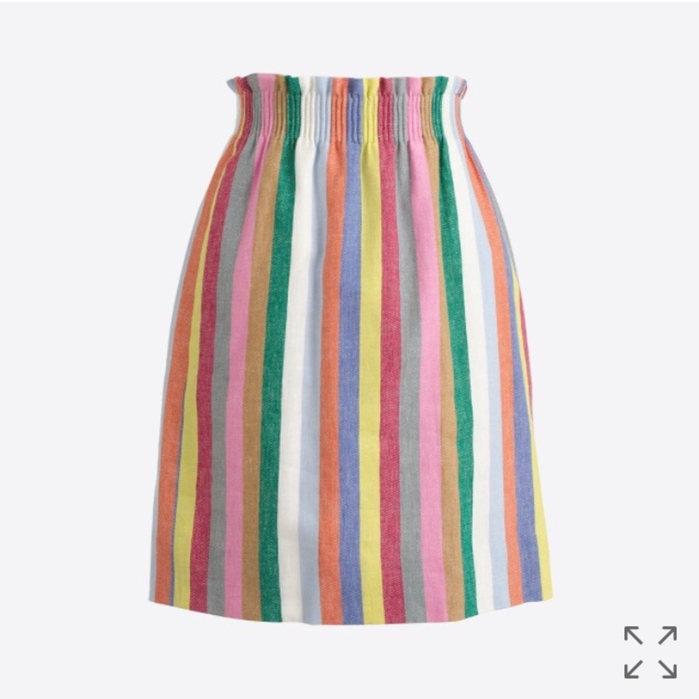 JCrew Striped Mini Skirt