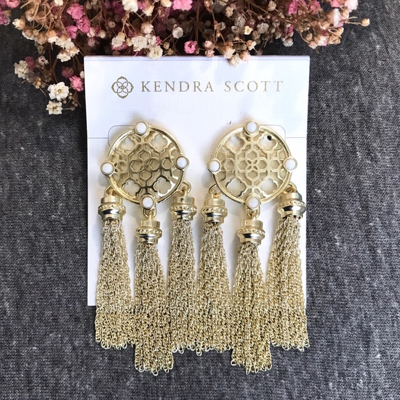 Kendra Scott Jewelry - NWT Kendra Scott Adams Gold Tassel Earrings