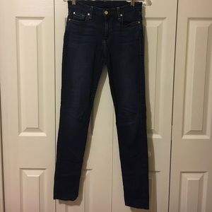 7 For All Mankind Mid Rise Skinny Jeans