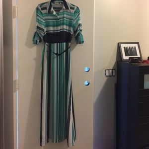 Santorini Inspired Maxi Dress