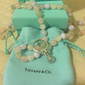 RARE Tiffany & Co Clear Quartz Dangle Ball Ring