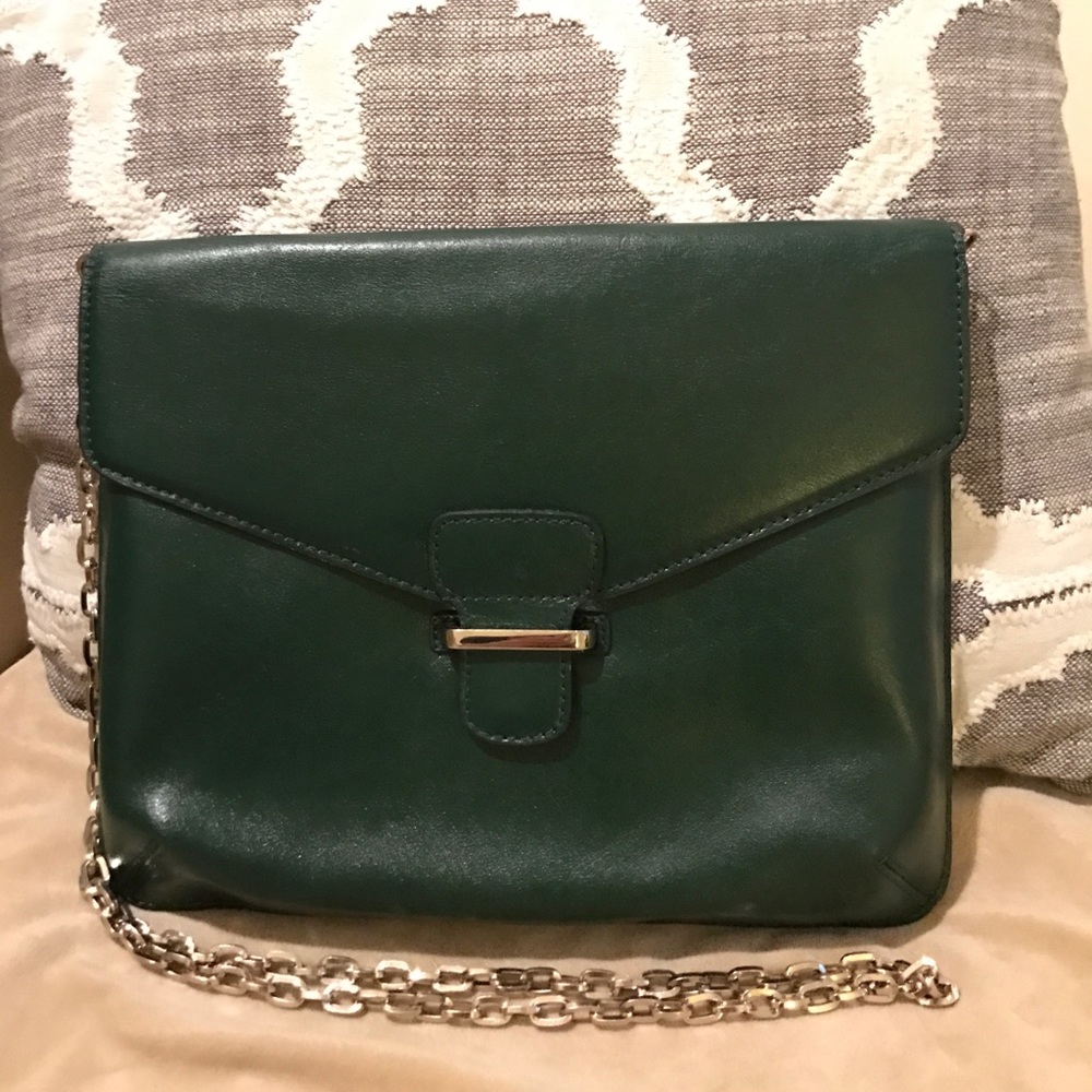 Banana Republic Leather Chain Link Crossbody Bag