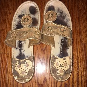 Cork and Gold Jack Rogers