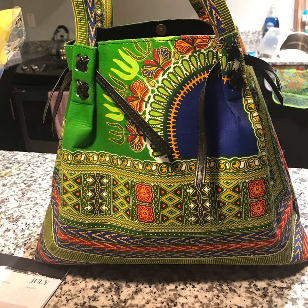African inspired dashiki purse
