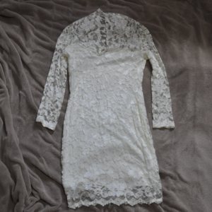 White Scalloped Lace Asos Dress