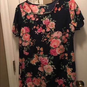 Large floral shirt