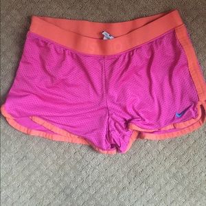 Nike💕🧡Pink and Orange Mesh Shorts