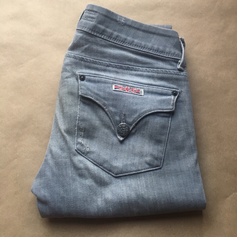 HUDSONS GRAY SKINNY JEANS SIZE 25
