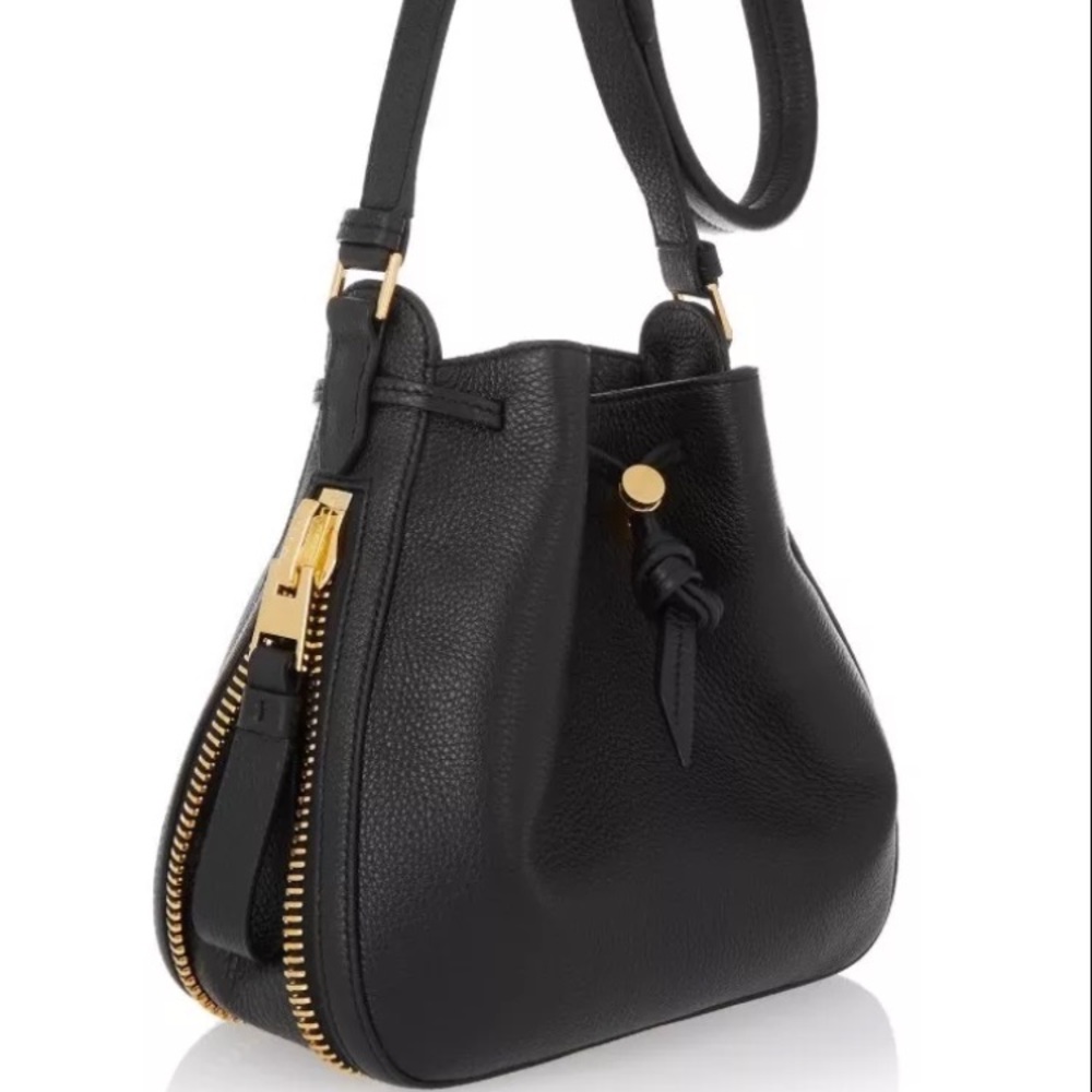 SOLD Tom Ford Segdwick bucket bag black