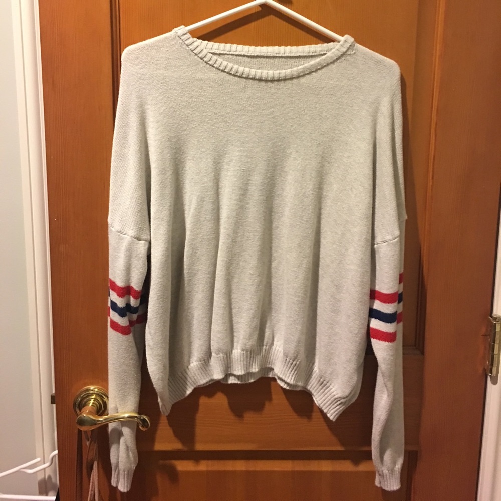 Brandy Melville varsity stripe sweater