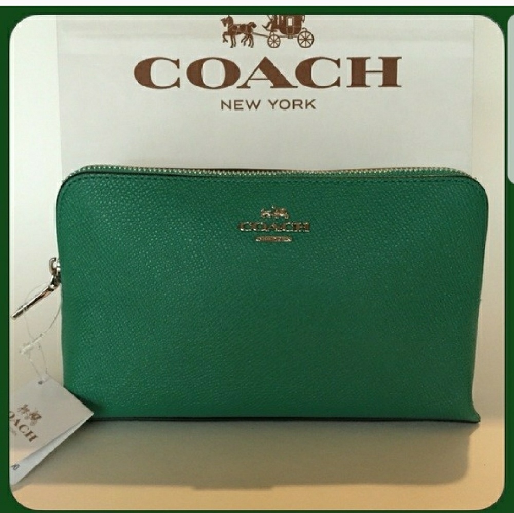 Coach mini clutch/ makeup bag