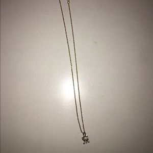 "M" Initial Gold Necklace