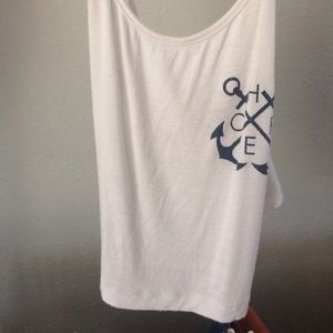 White HOPE tank top