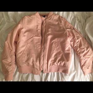Pink bomber jacket