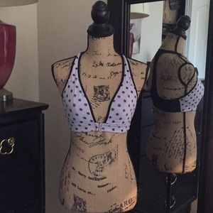 Lululemon💜🦄🖤 Lavender and Black Mesh Sports Bra