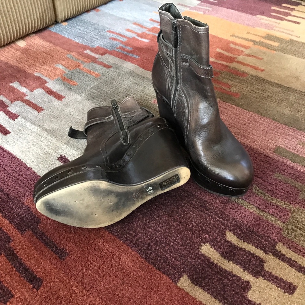 Mark Mason Platform Wedge Booties - image 3