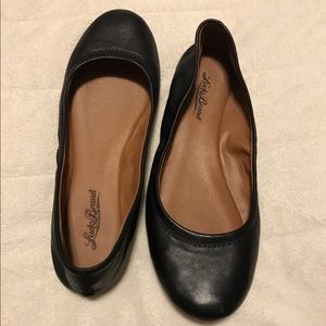 Lucky Brand Black Leather Flats