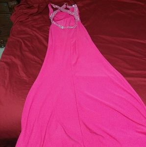 Hot pink dress