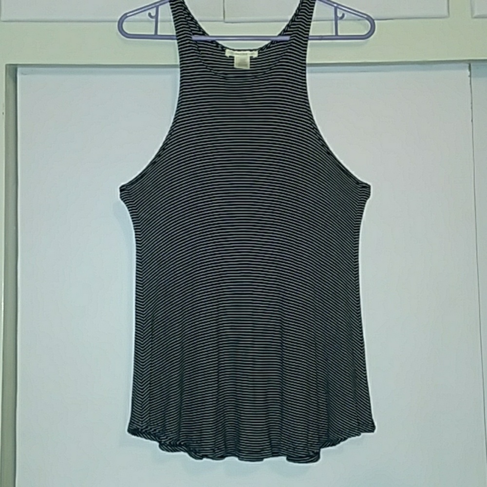 NOT FOR SALE (DONATED)  Dark Blue & White Tank top