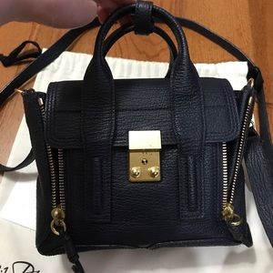 Used 3.1 Philip Lim Mini Pashli Handbag. Ink color