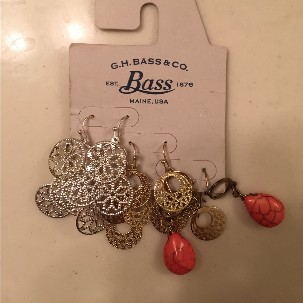 Three pairs of earings. CHEAPER SHIPPING ❤️❤️❤️