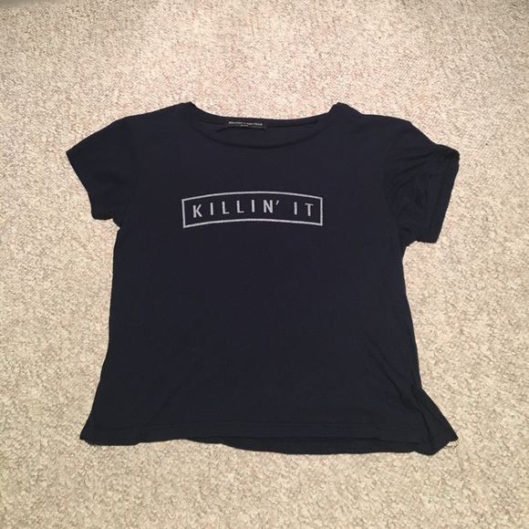 Brandy Melville Tops - Cropped, graphic tee from Brandy Melville.